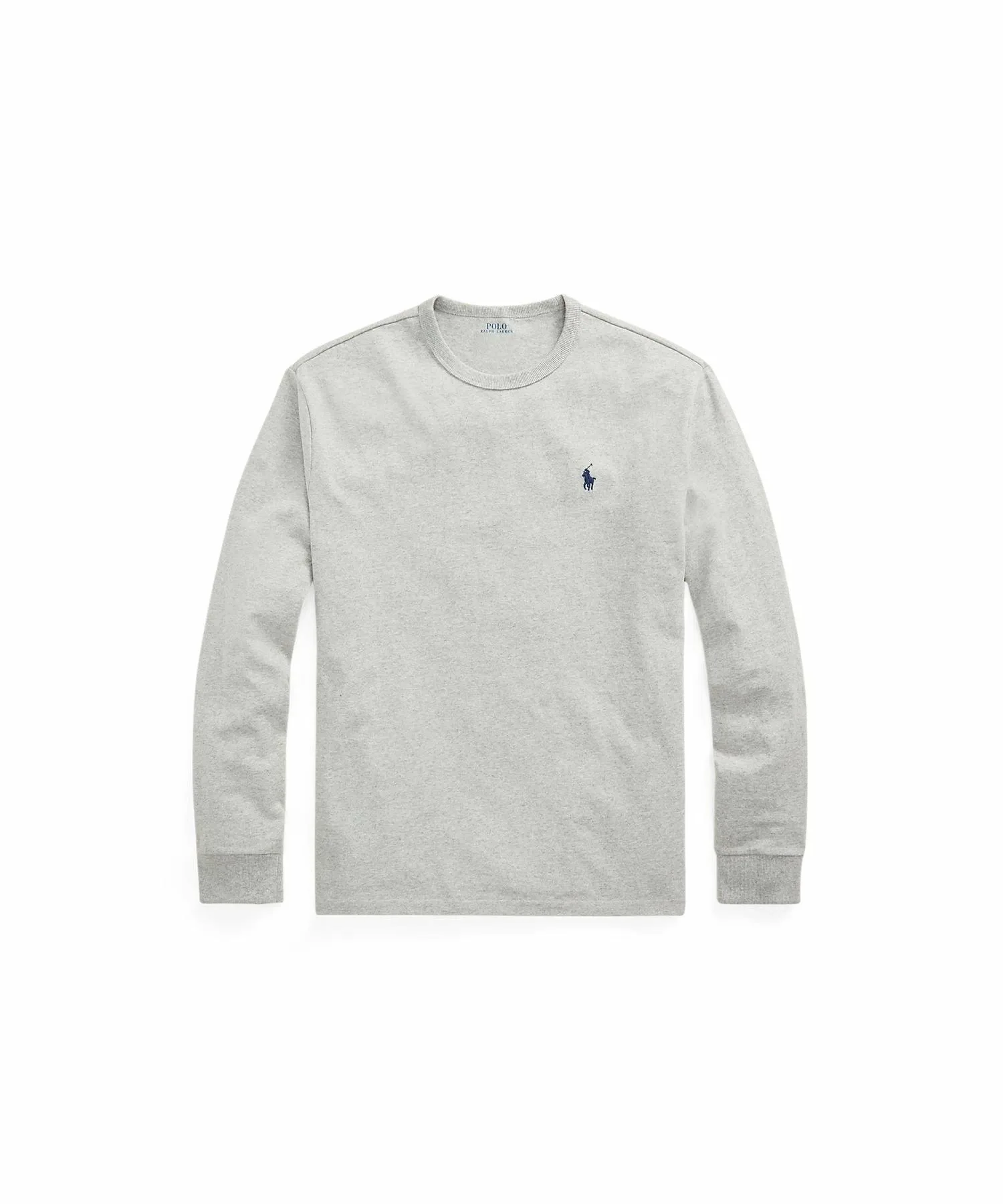 Классическая трикотажная футболка с длинными рукавами Polo Ralph Lauren, 020 Gray — фото 2