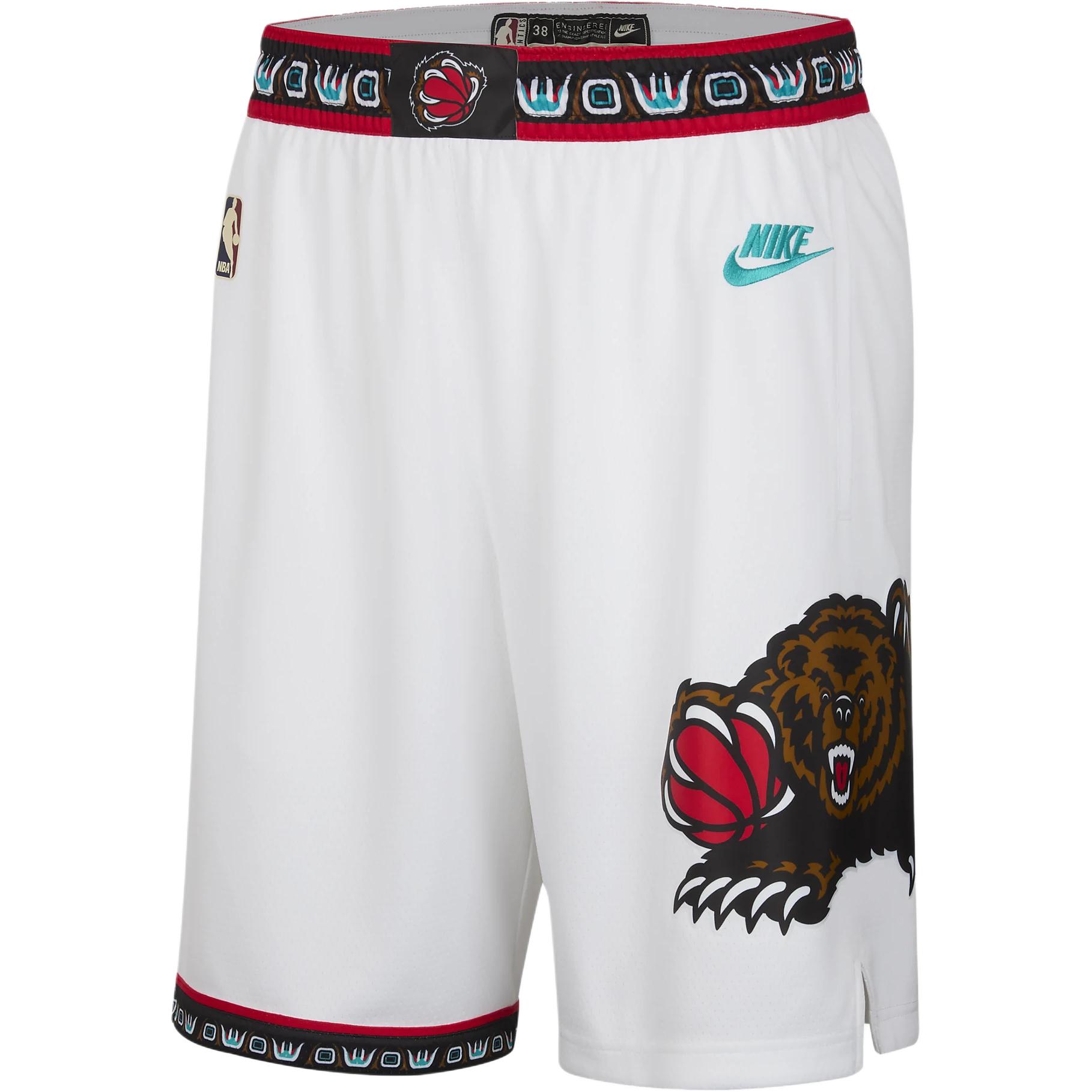 Мужские шорты Memphis Grizzlies 2024/25 Hardwood Classics Dri FIT NBA Swingman Nike, белый — фото 3