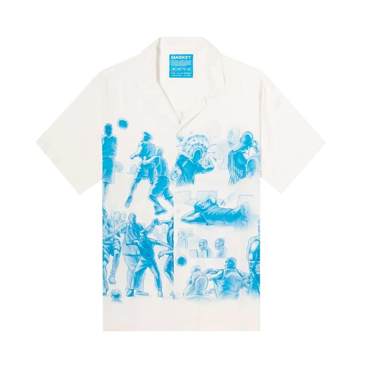 

Рубашка Market Malice Palace Camp Shirt, белый