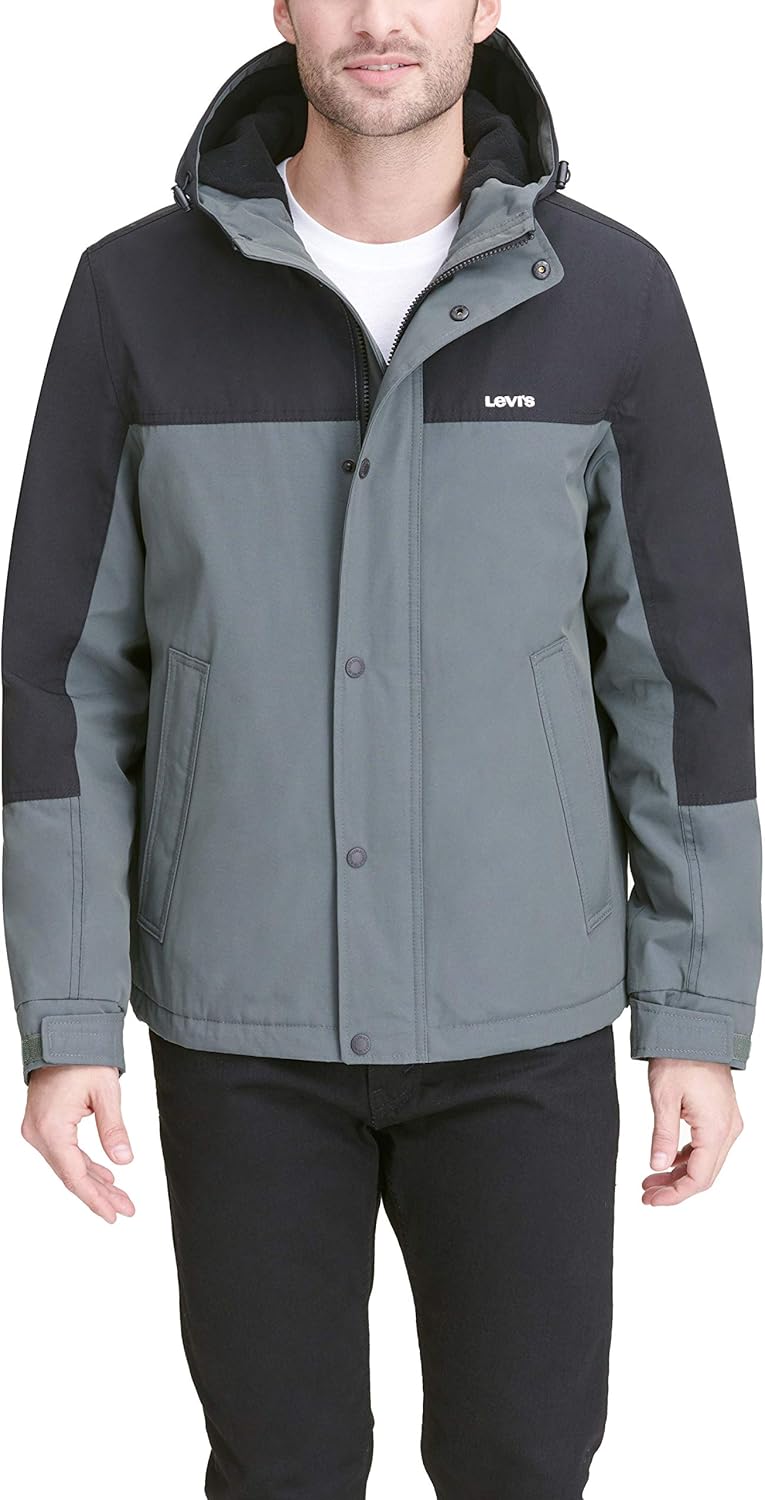 

Мужская куртка Levi's Arctic Cloth с флисовой подкладкой, Charcoal Grey/ Black