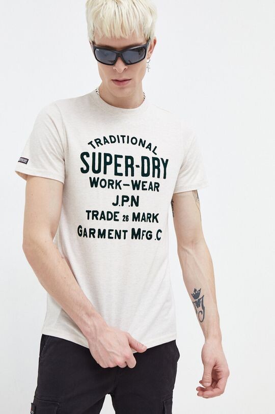 

Футболка Superdry, бежевый