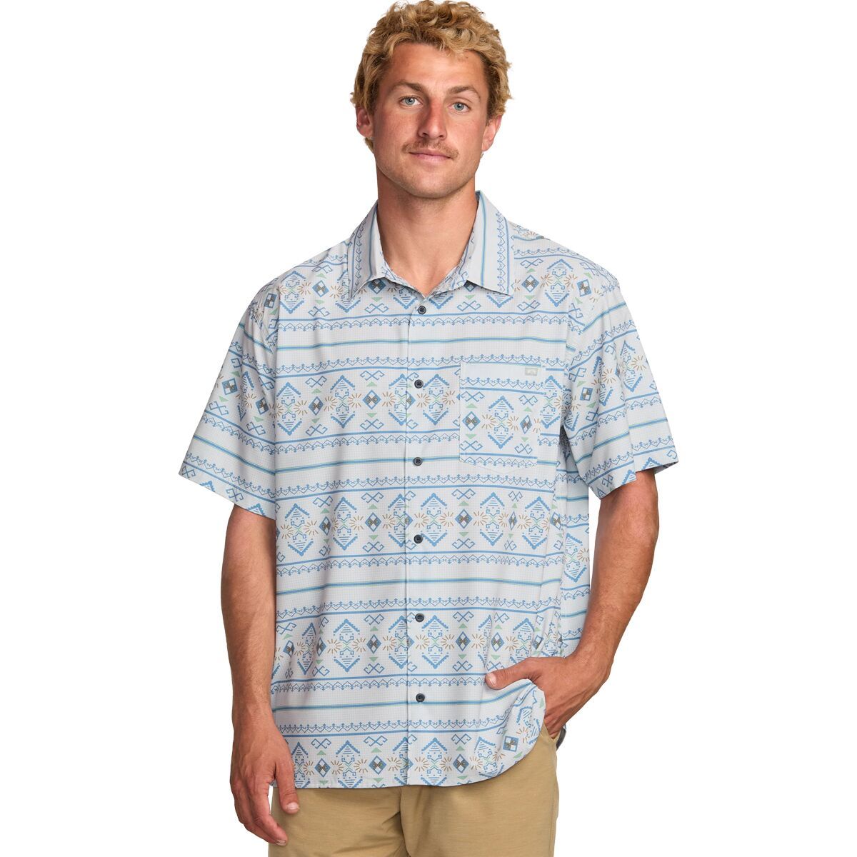 

Сорочка с коротким рукавом Surftrek perf Billabong, цвет alloy