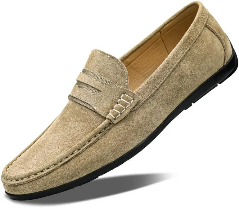 Мокасины мужские замшевые Khaki SayfuR