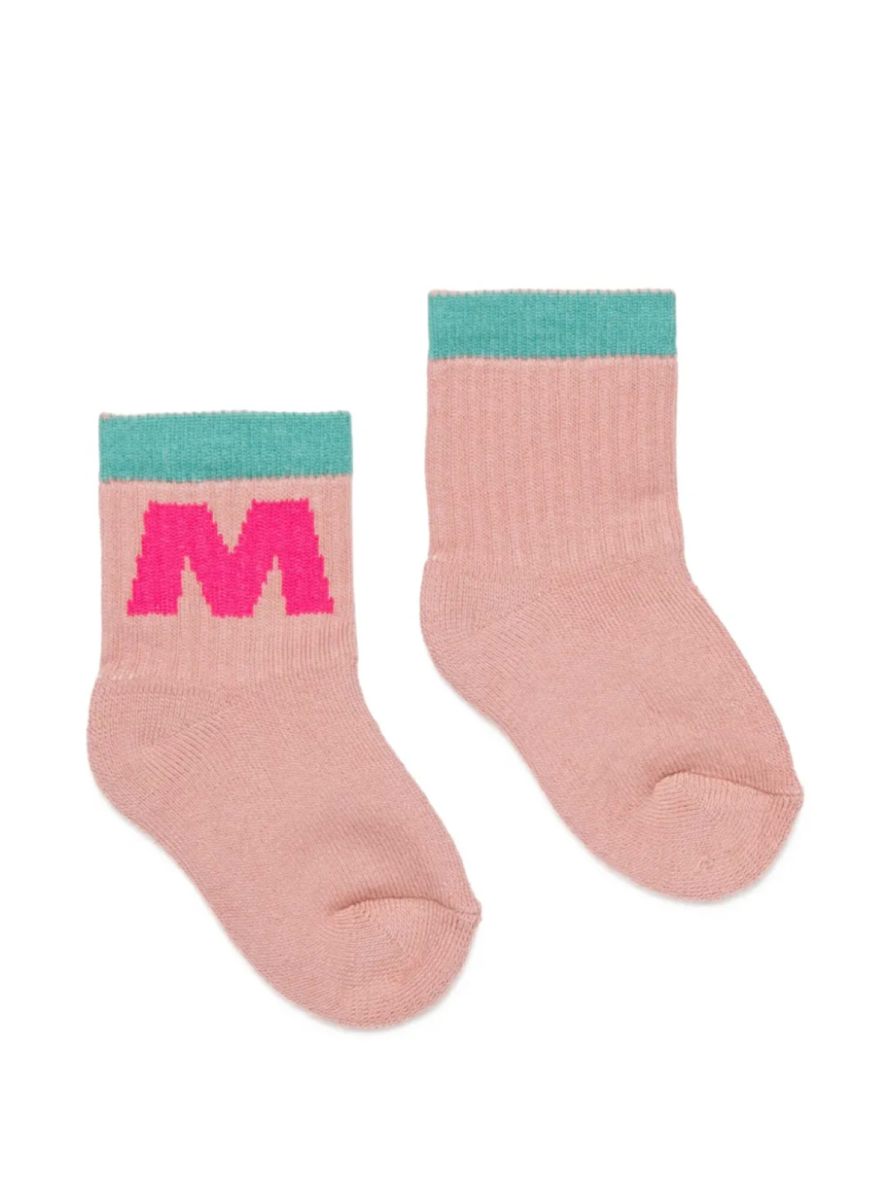 

Marni Kids носки вязки интарсия, розовый