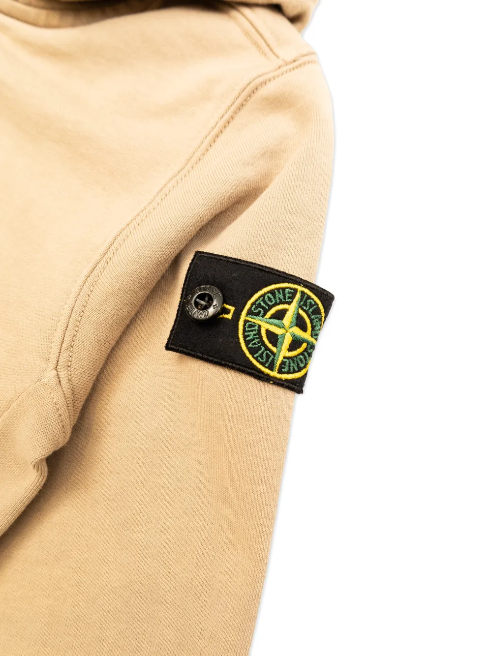 Толстовка на молнии Stone Island Junior, нейтральный — фото 4