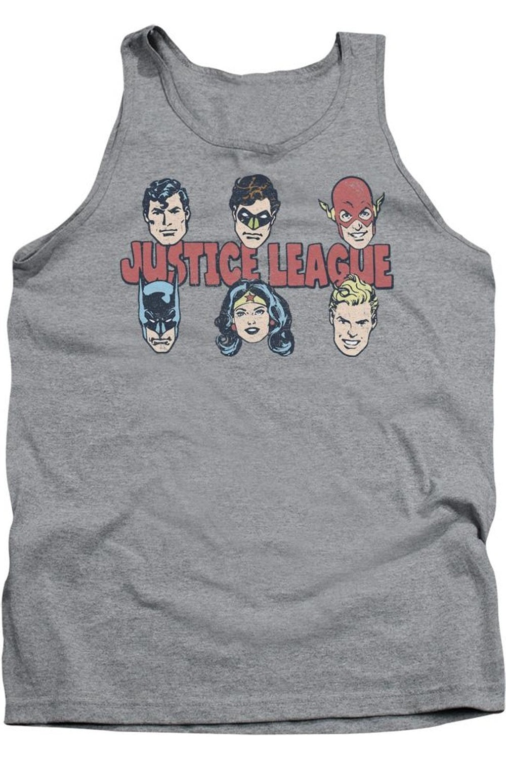

Топ для взрослых DC Comics Justice Lineup Gildan, цвет athletic heather