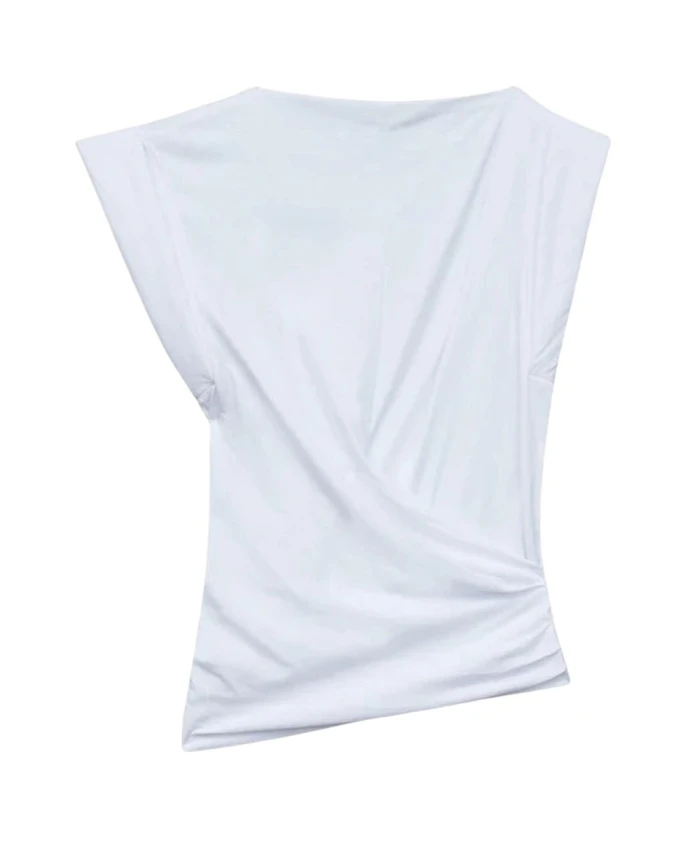 

Белая хлопковая футболка Isabel Marant, белый