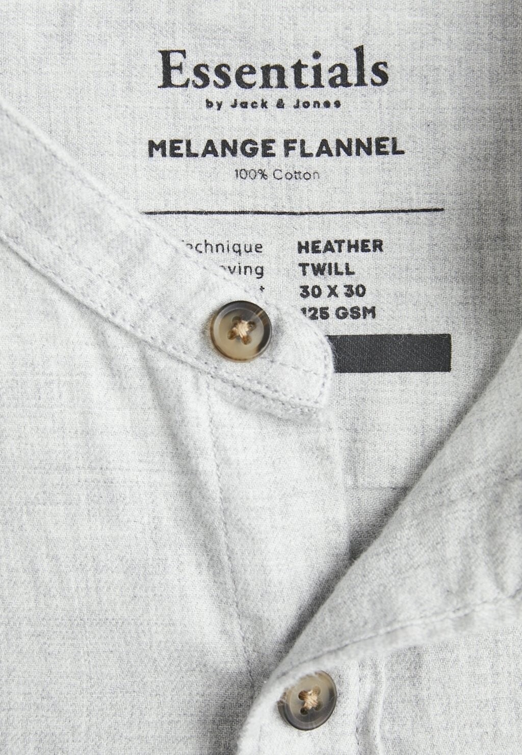 

Рубашка MELANGE Jack & Jones, светло-серый