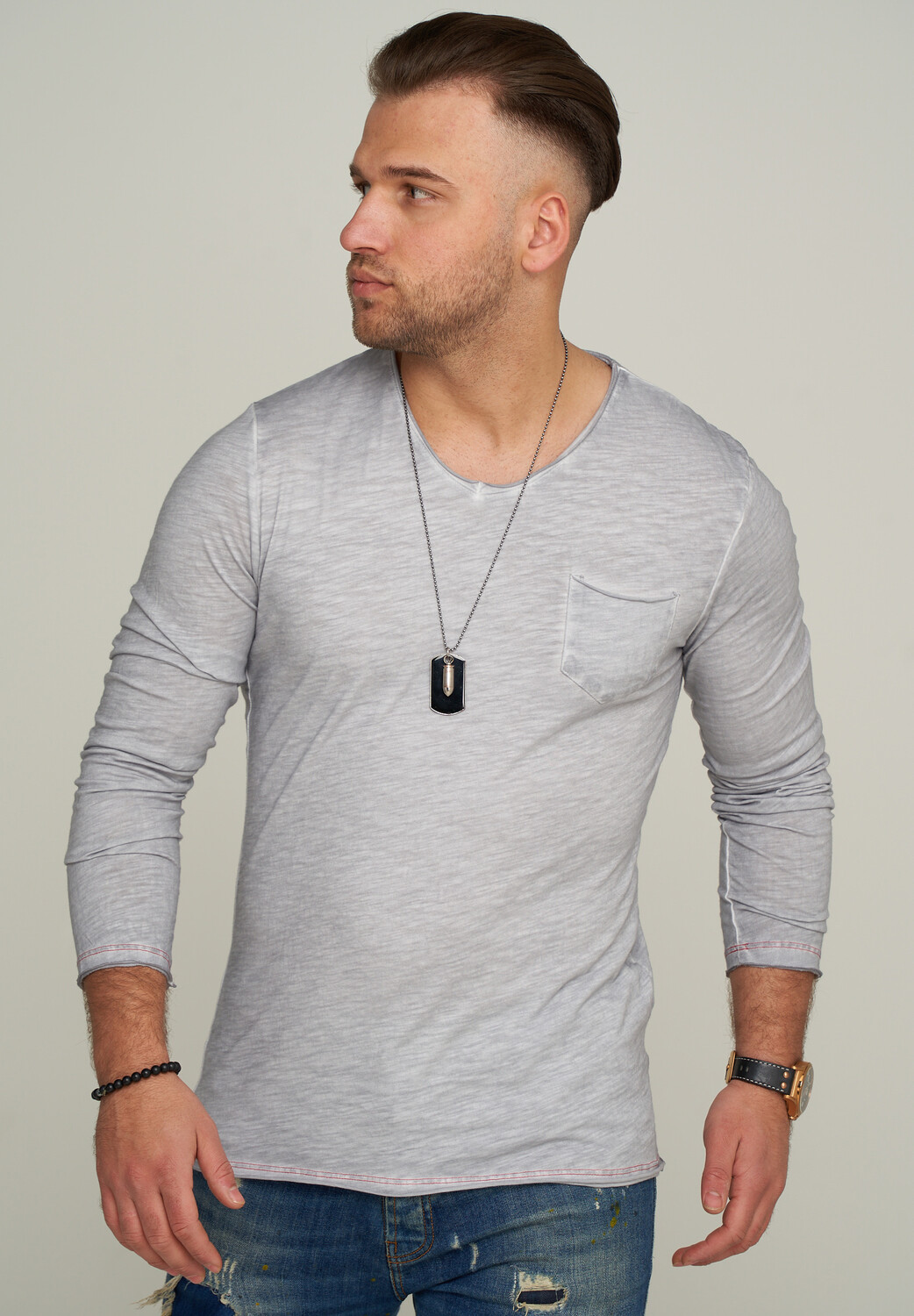 

Лонгслив CARISMA Langarmshirt CRPALIN, светло серый
