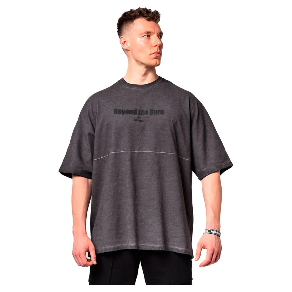 

Футболка Nebbia Washed-off oversized heavyweight cotton no shortcuts 369, серый