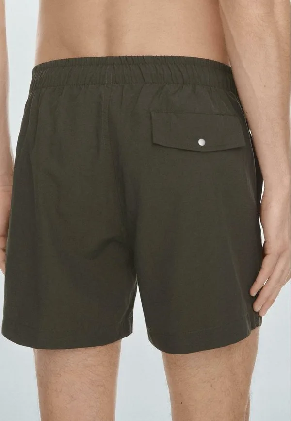 Однотонный купальник 00689199, плавательные шорты Massimo Dutti, Khaki — фото 2