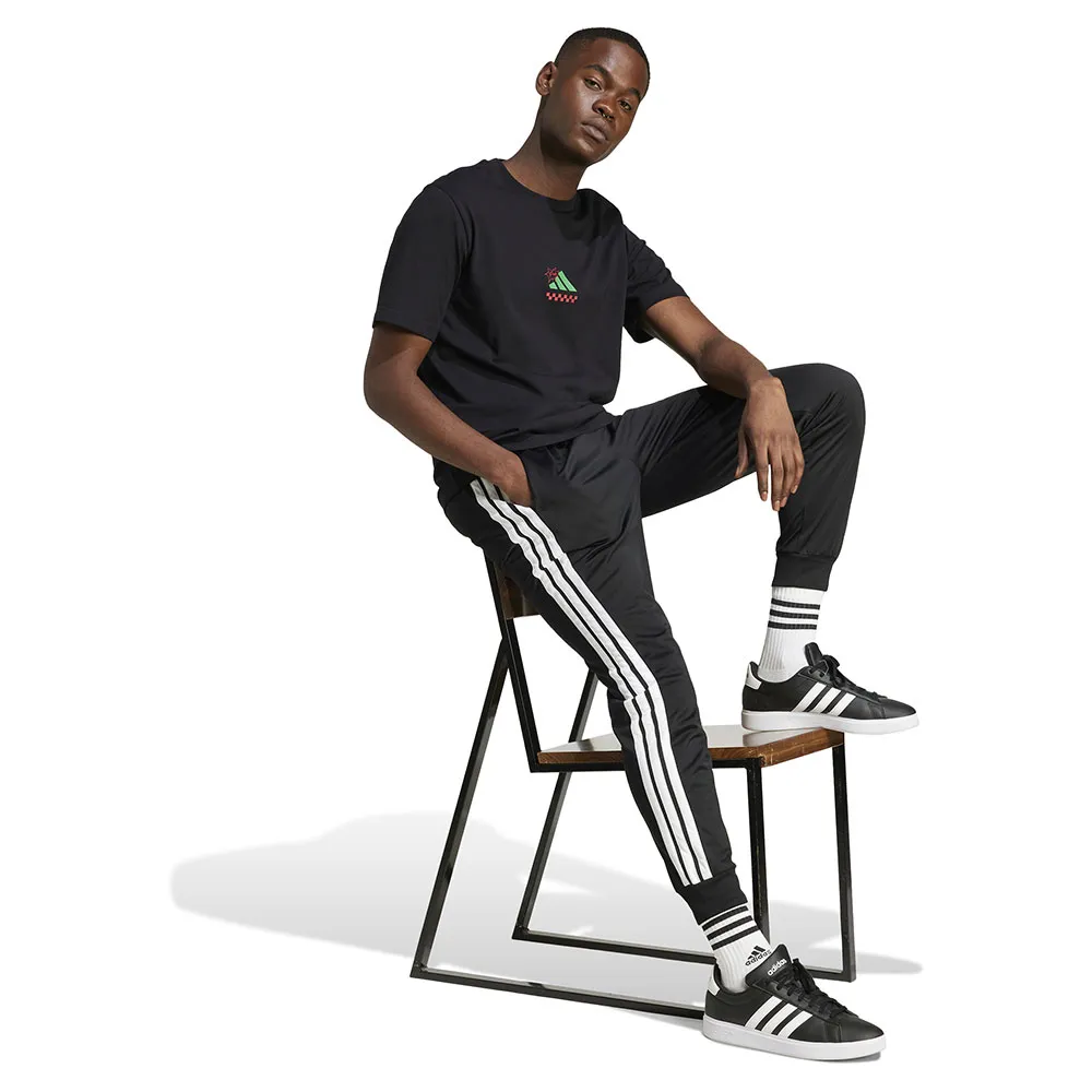 

Футболка с коротким рукавом adidas Lounge Pizza Graphic, черный