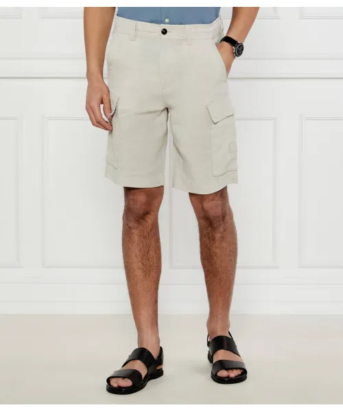 

Льняные шорты Sisla-9-Cargo Relaxed fit Boss Orange, бежевый