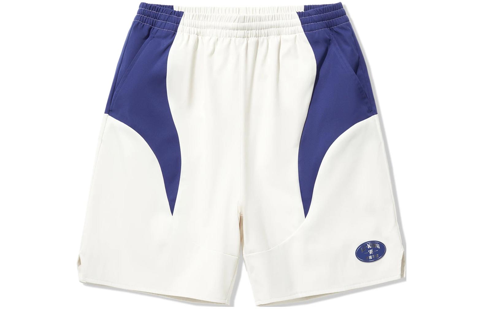 

LiNing Спортивные шорты мужские ecru shadow purple blue