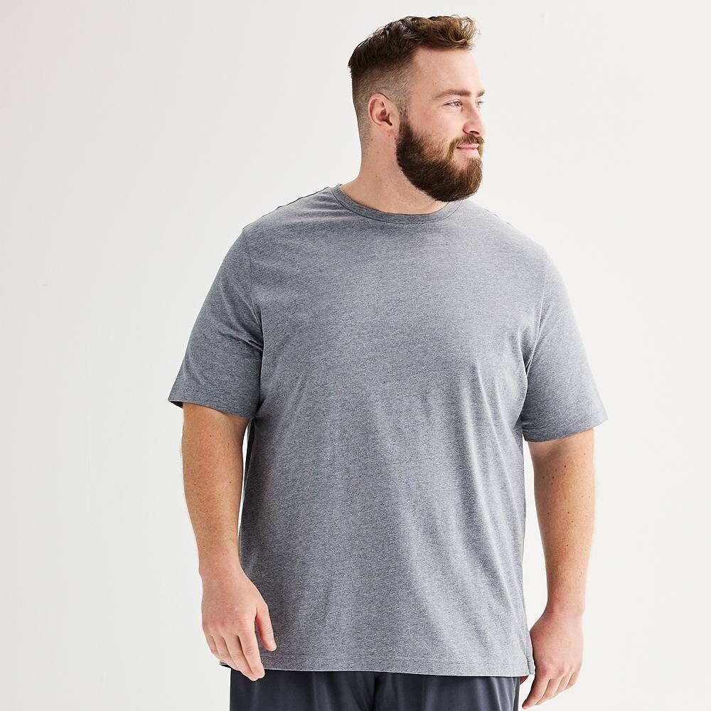 

Футболка Big & Tall Tek Gear Essential Gear, серый