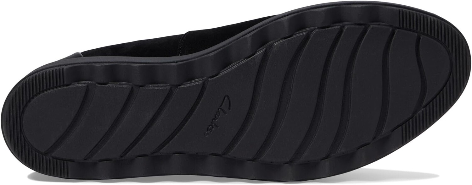 Лоферы Sharon Dolly Clarks, цвет Black Suede/Dark Tan Welt — фото 3