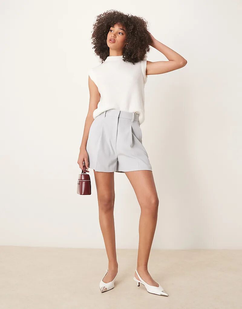 

Приталенный А-силуэт, шорты синего цвета ASOS DESIGN