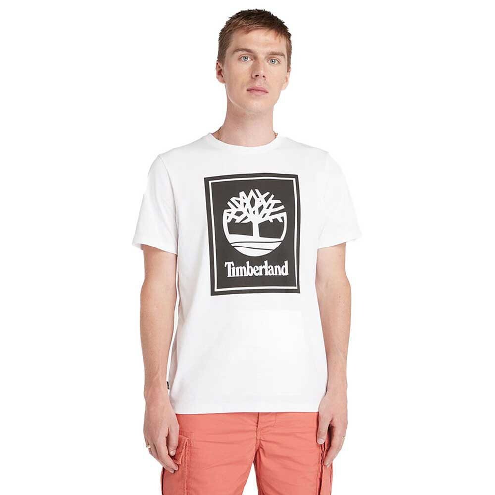 

Футболка с коротким рукавом Timberland Stack Logo, белый