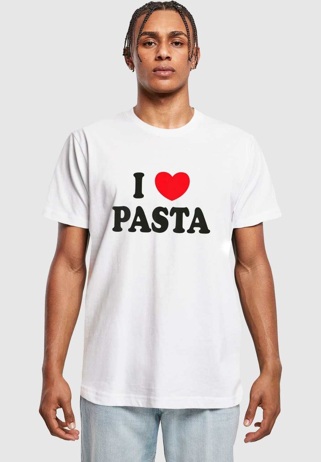 

Футболка с принтом LOVE PASTA Mister Tee, белый