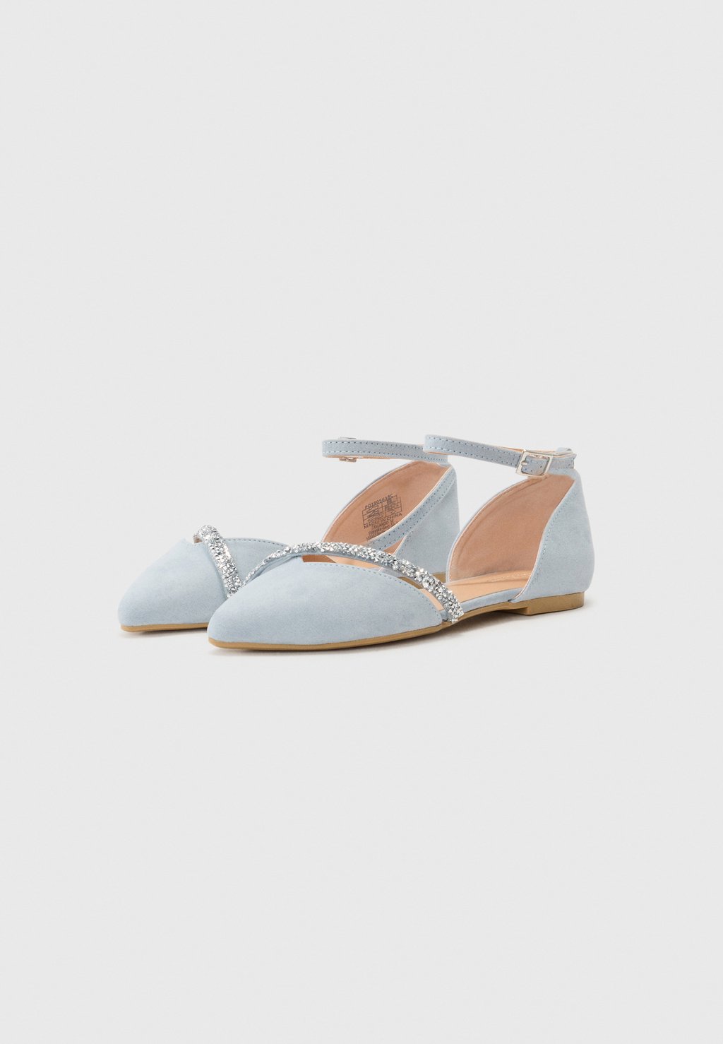 Балетки с ремешком на щиколотке Anna Field by Zalando, светло-голубой — фото 2