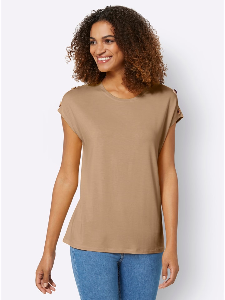 

Рубашка с короткими рукавами цвета верблюжьей шерсти WITT WEIDEN