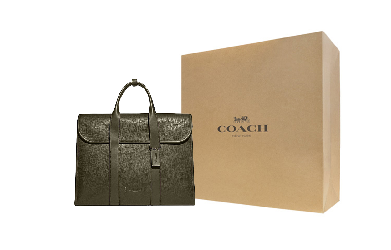 

COACH Кожаная наплечная сумка Gotham Cow, дамская сумочка, кроссбоди Tubas мужская оливково-зеленая