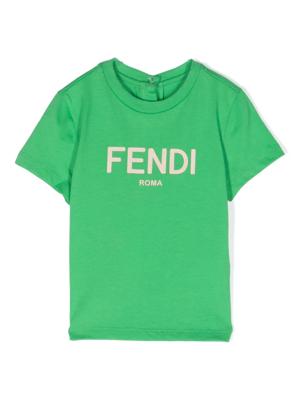 

Футболка с логотипом FENDI KIDS, зеленый