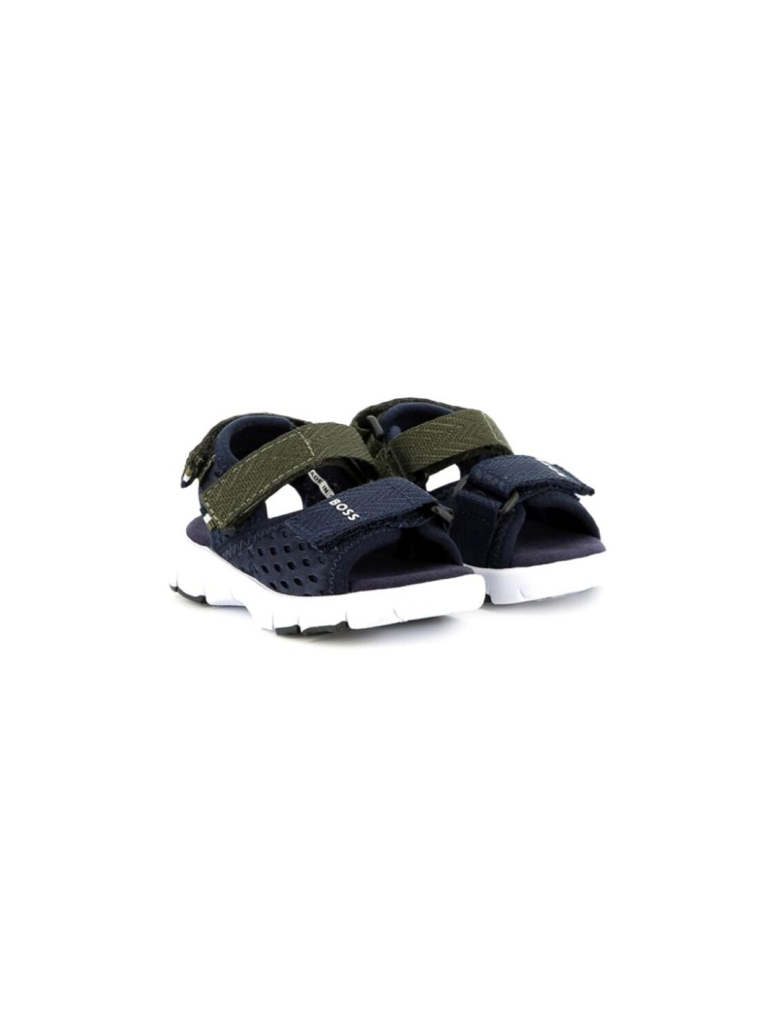 

BOSS Kidswear сетчатые босоножки, синий