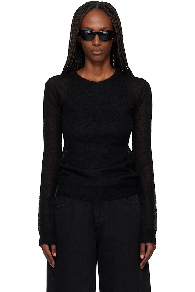 

Легкий мохеровый свитер Tonywack, черный