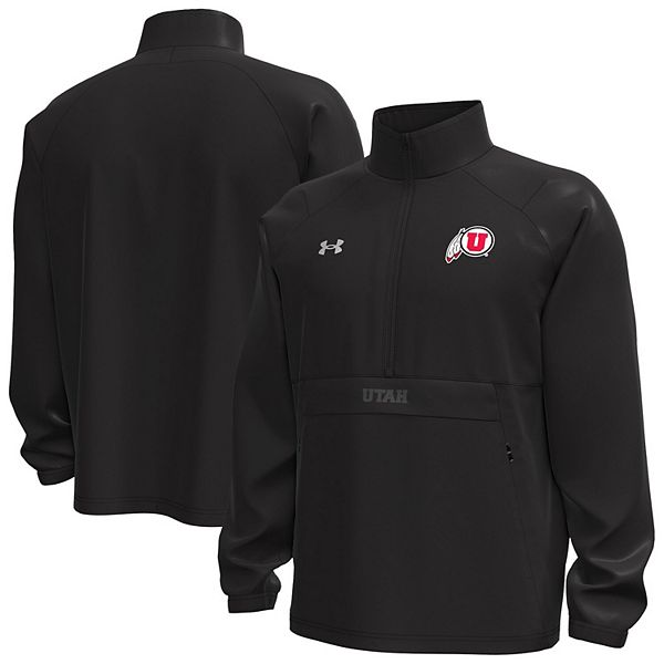 

Мужская черная куртка anorak storm tech half-zip utah utes unstoppable woven Under Armour