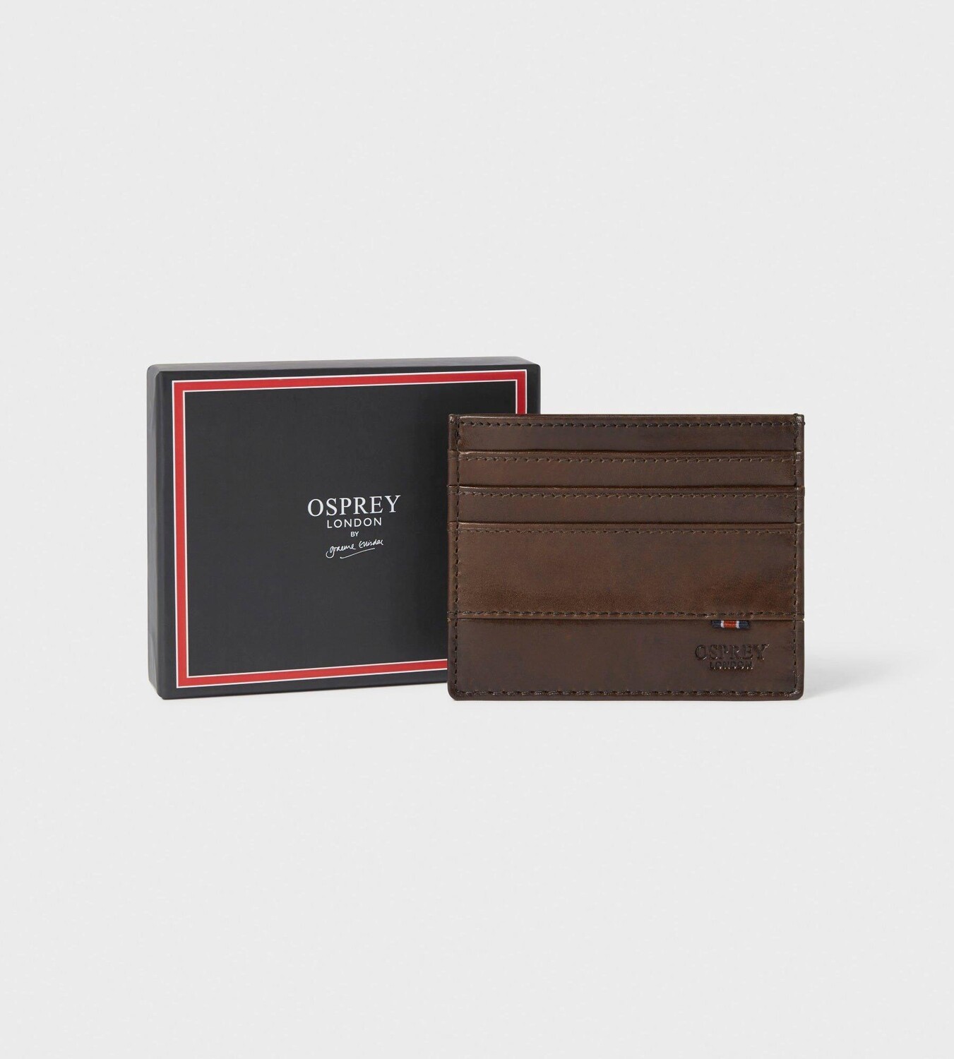 

Кожаный кошелек для визиток London OSPREY LONDON, коричневый