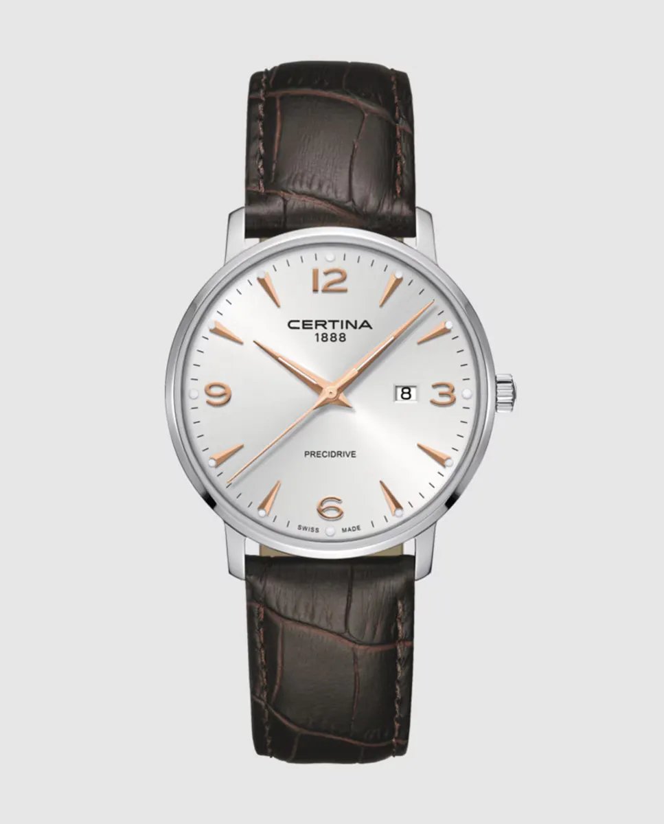 

Certina Urban C0354101603701 коричневые кожаные мужские часы