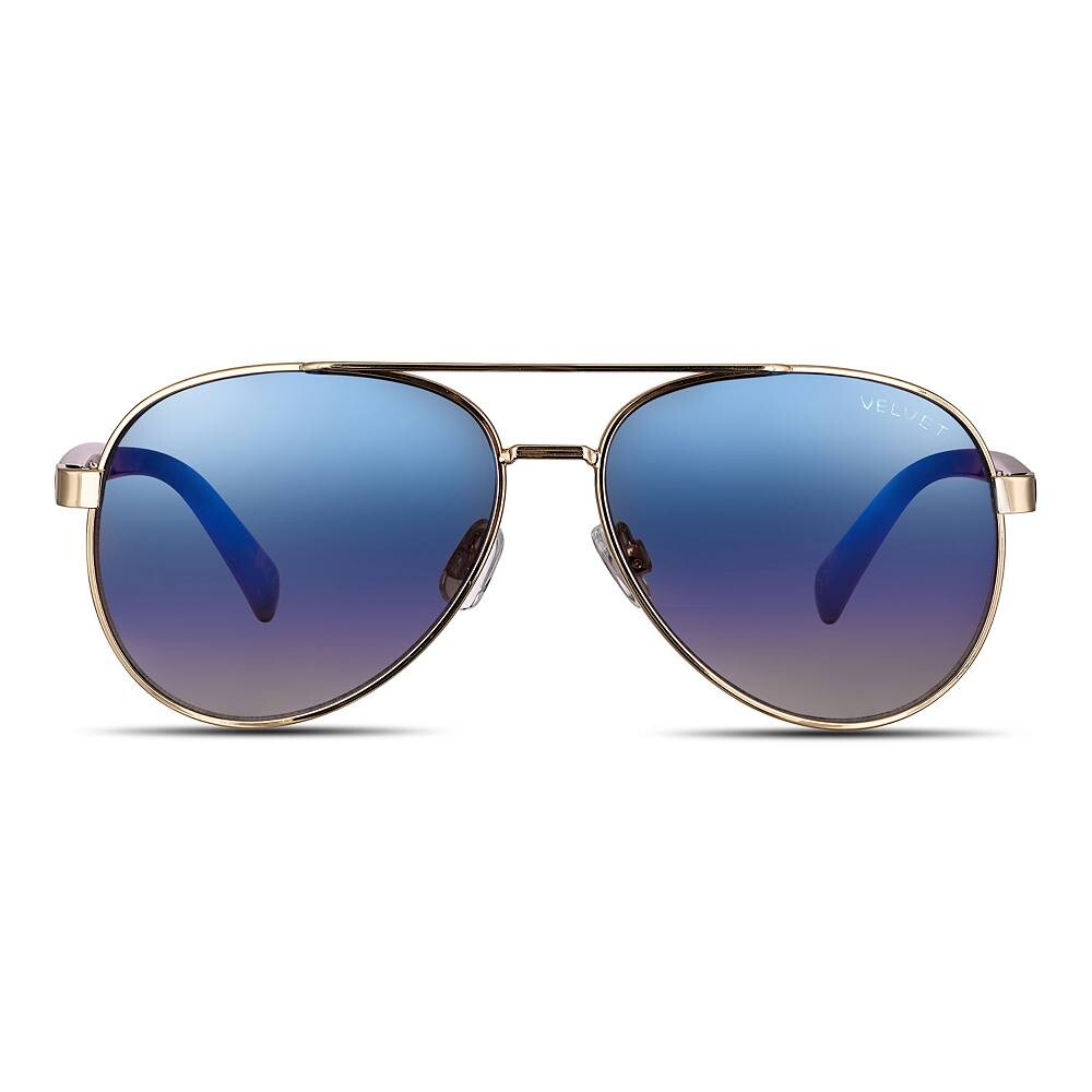 

Бархатные солнцезащитные очки в стиле Бонни Velvet Eyewear, золотой