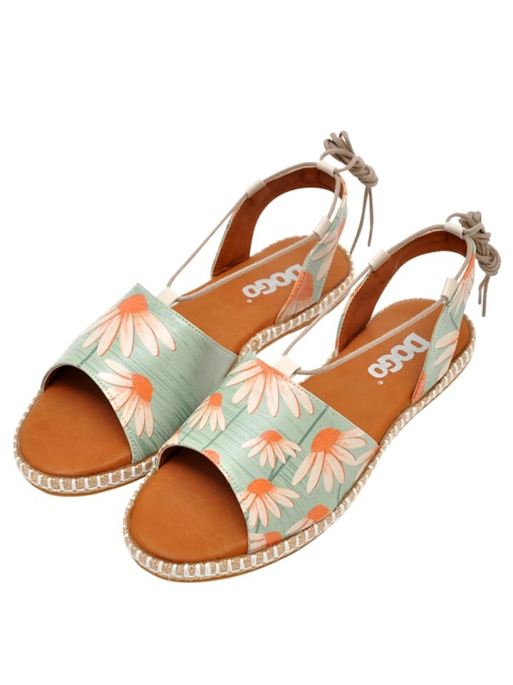 Сандалии на плоской подошве Dogo Hazel Sandalen - Smell Like Love, зеленый — фото 2