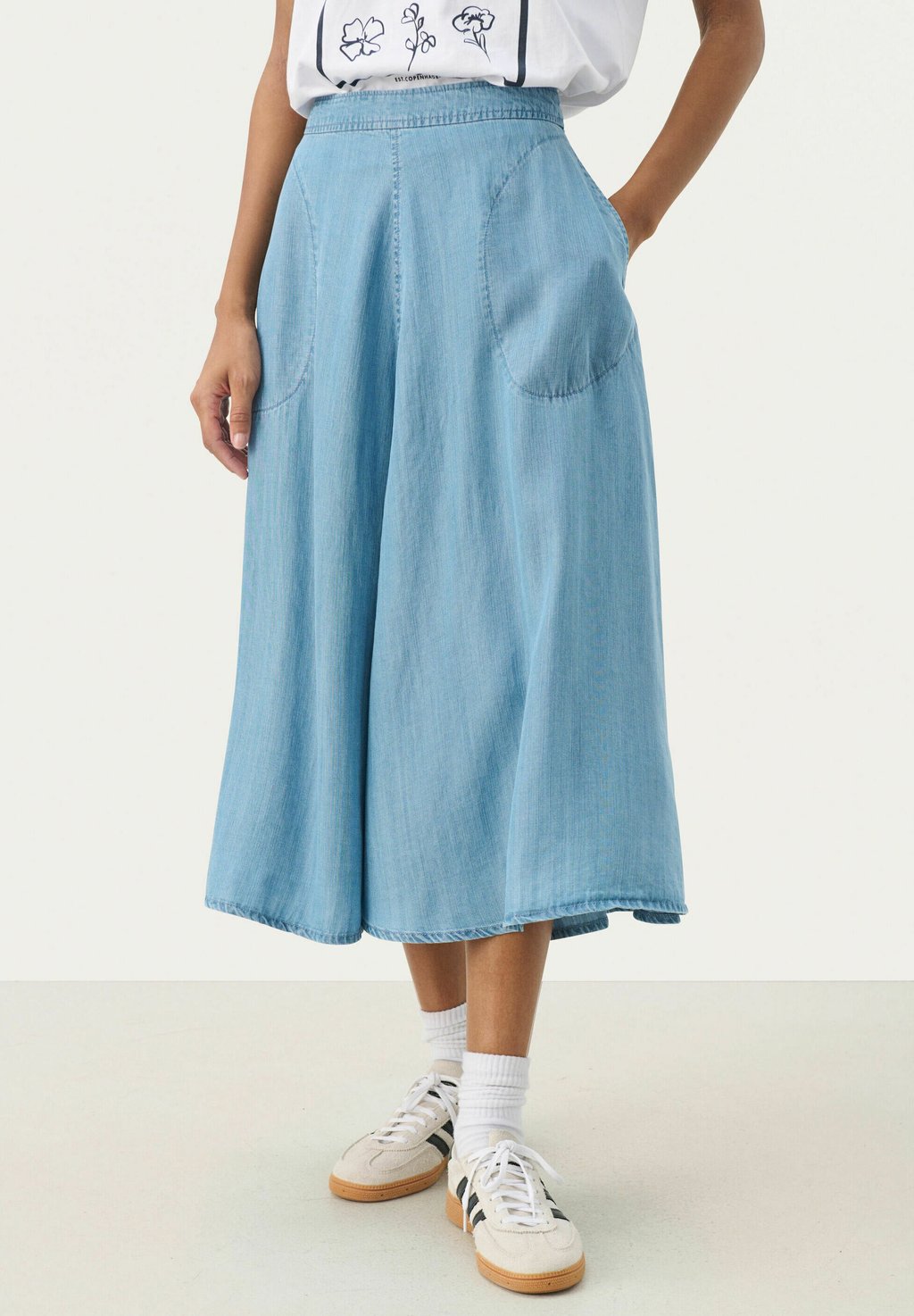 

Юбка А-силуэта PERNILLE Part Two, цвет Light Blue Denim