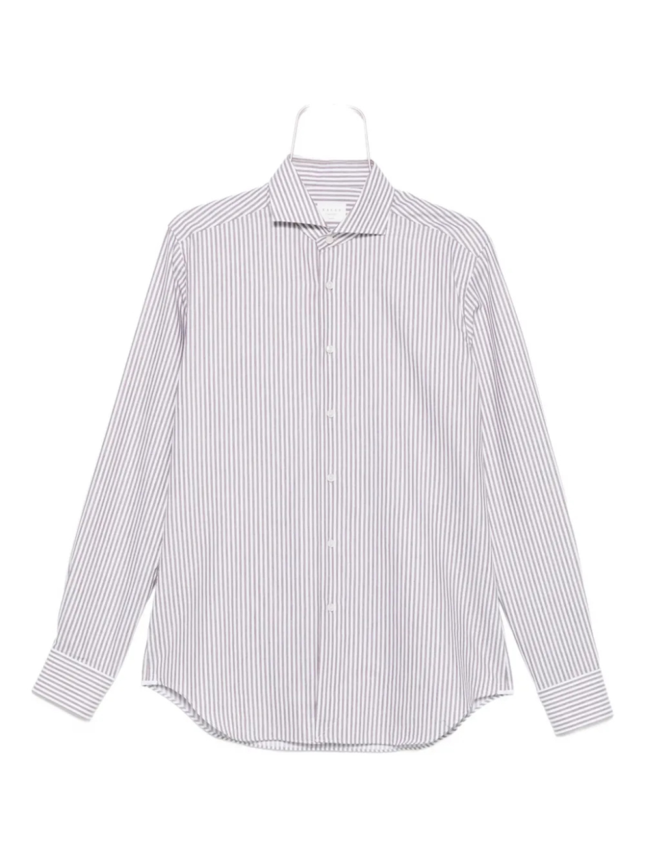 

Полосатая хлопковая рубашка Xacus, белый
