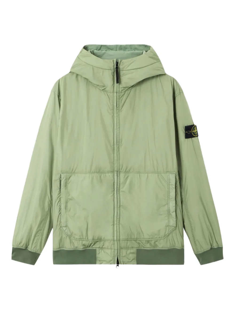 

Куртка на молнии с нашивкой-логотипом Stone Island, зеленый