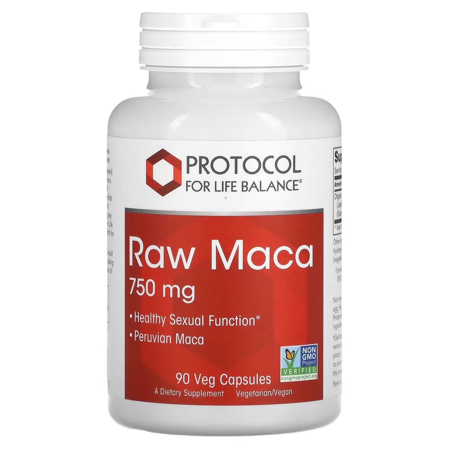 

Мака сырая Protocol for Life Balance 750 мг, 90 капсул