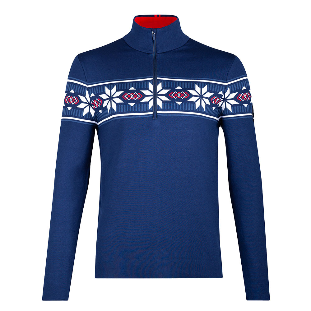 

Свитер Newland Bormio с застежкой-молнией до середины груди (мужской), Navy/White