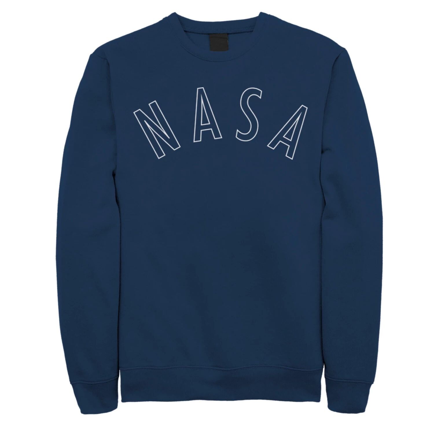 

Мужской свитшот с простым контурным логотипом NASA Licensed Character, Синий, Мужской свитшот с простым контурным логотипом NASA Licensed Character