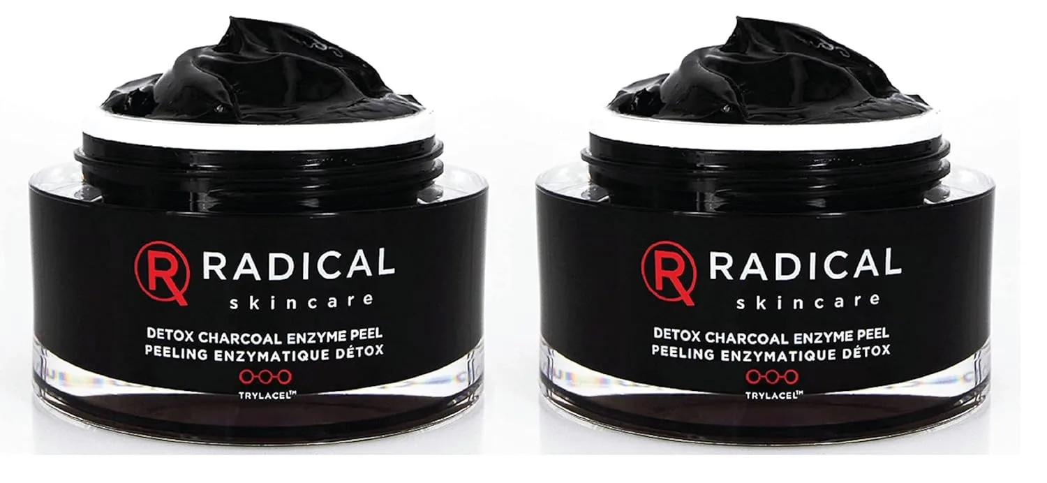 Пилинг Radical Skincare — Skкарincare Detox Charcoal Enzyme Peel - мощная формула с 11 фруктовыми энзимами для, 50 мл