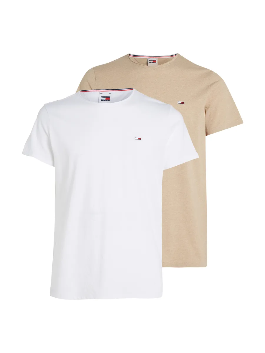 

Футболка Tommy Jeans "TJM XSLIM 2PACK JASPE", белый