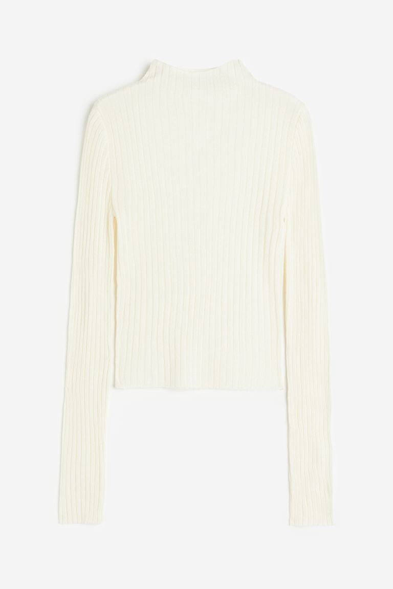 

Ребристый свитер H&M, бежевый