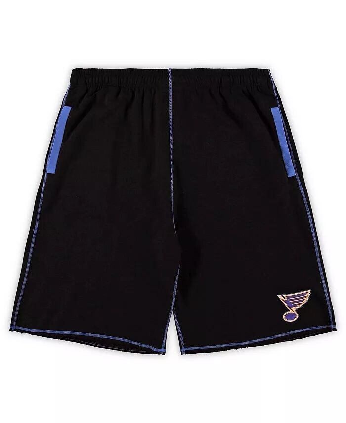 

Мужские черные шорты из френч терри St. Louis Blues Big and Tall Profile