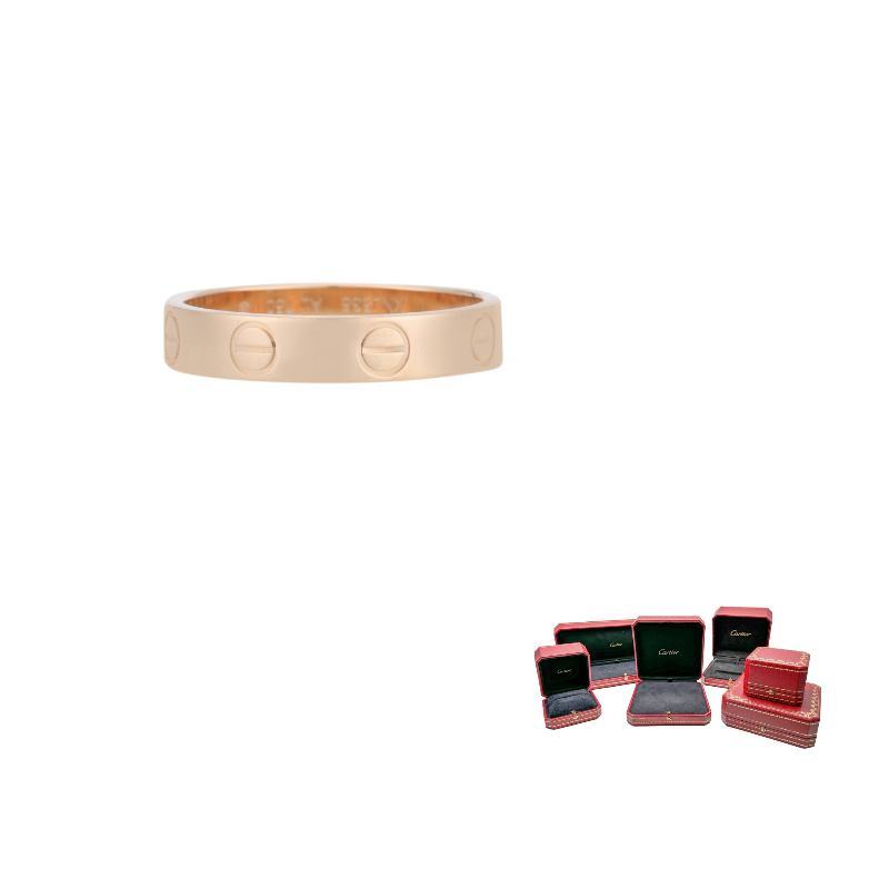 

Cartier Миниатюрное кольцо Love из розового золота 18 карат 2010-х годов