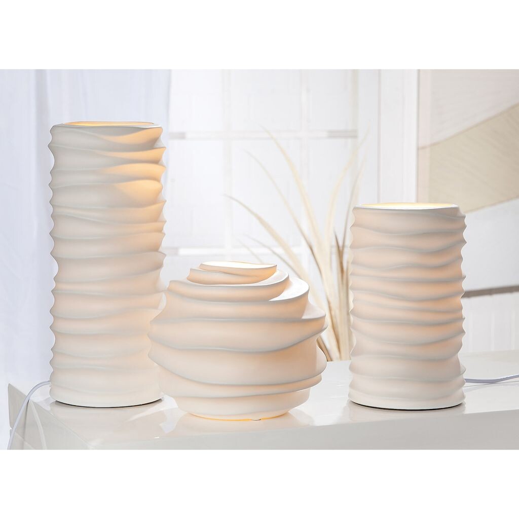 

Gilde Lamp Wave лампа 20,5 см фарфоровая лампа волна настольная лампа