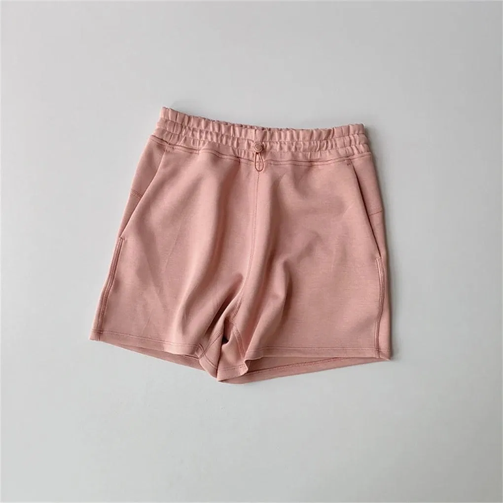 Спортивные шорты с высокой талией, Elastic Waist, коричневый — фото 3