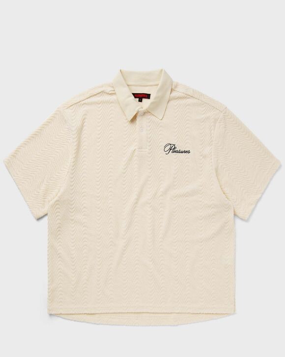 

Поло Pleasures Zen Terry Boxy Polo, белый