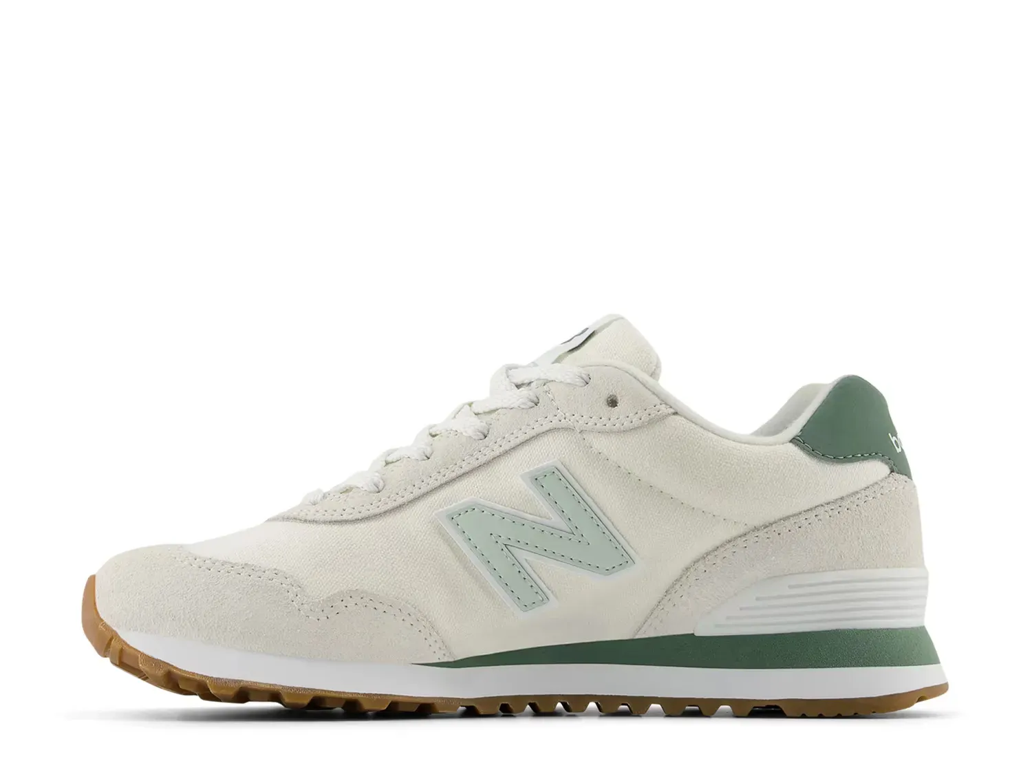 Кроссовки 515 v3 - женские New Balance, White/Green — фото 2