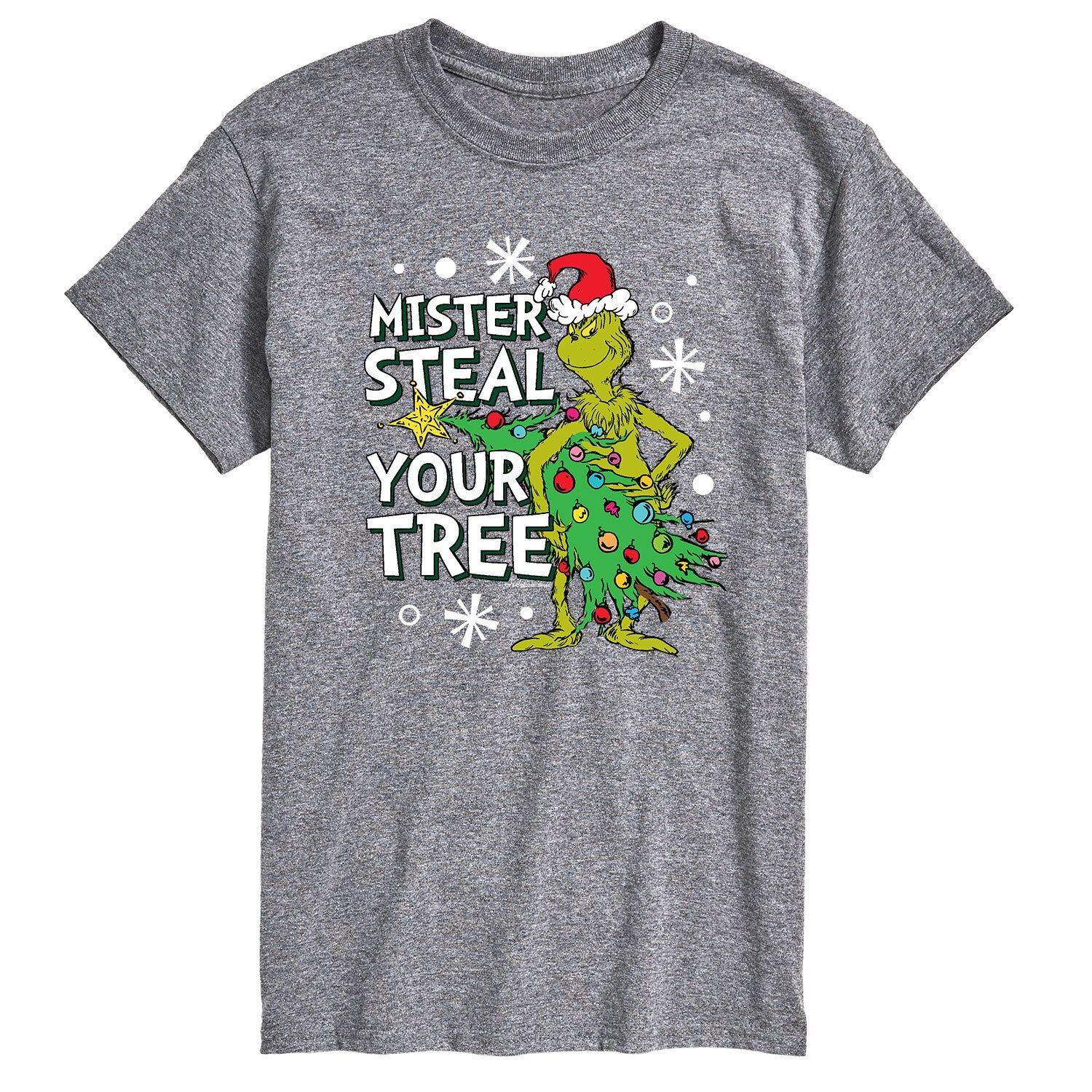 

Мужская футболка Dr. Seuss Grinch Mister Steal Your Tree Licensed Character